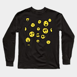 Funny faces Long Sleeve T-Shirt